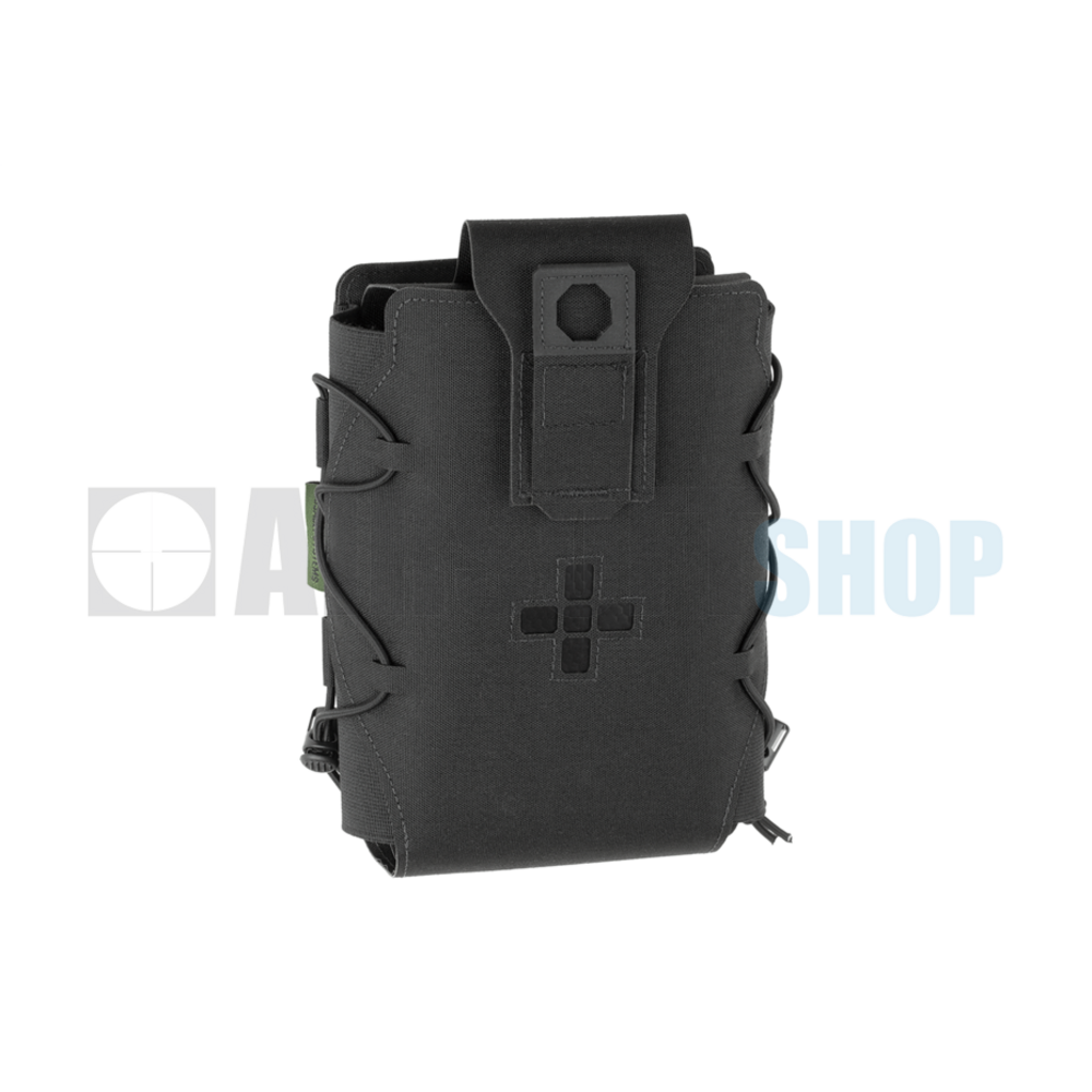 Laser Cut Large Horizontal Individual First Aid Kit Pouch (Black)