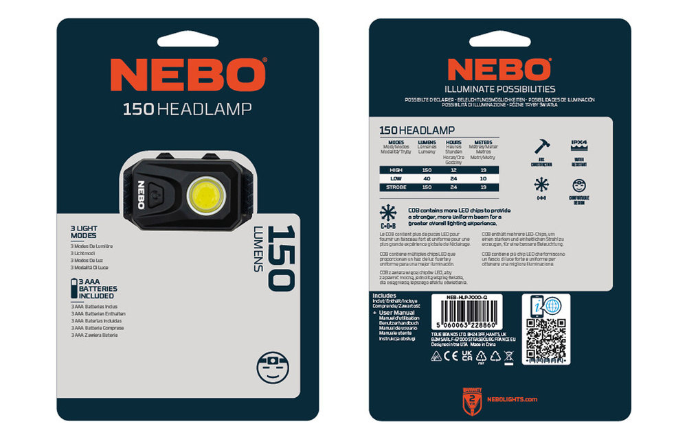 150 Headlamp (Black)
