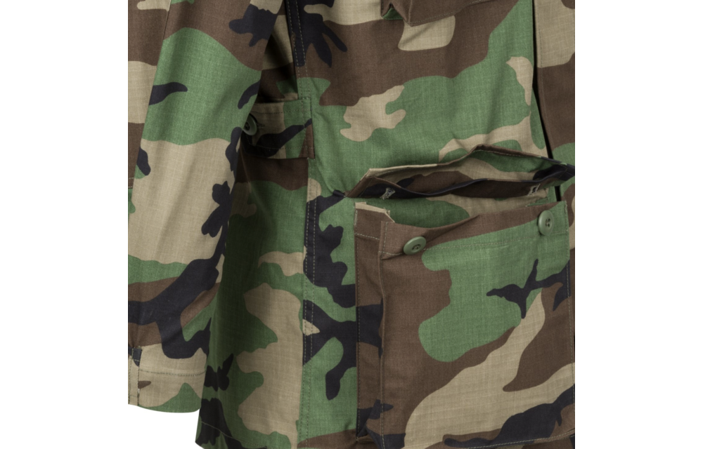 BDU Shirt (Polycotton Ripstop) (Woodland)