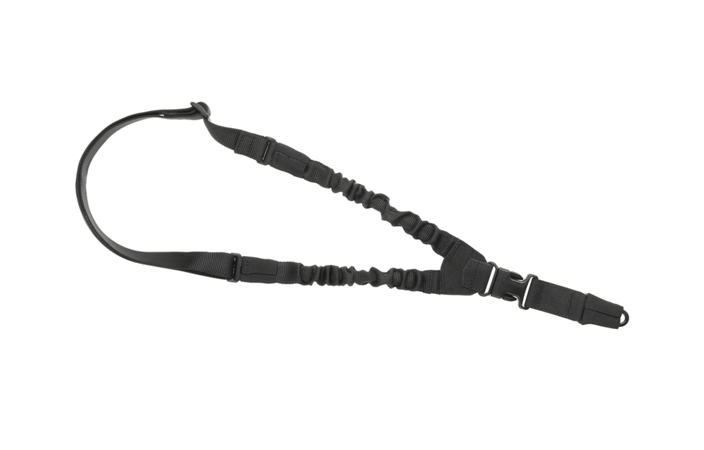 One Point Elastic Support Sling Snap Hook (Black)