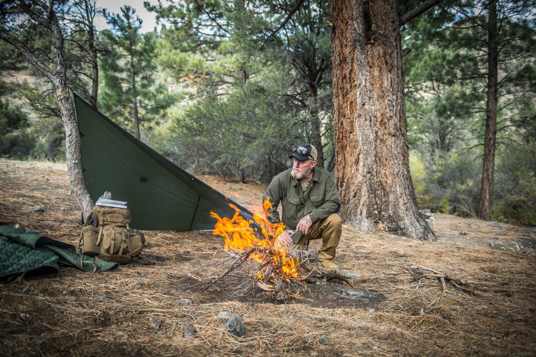 Woodsman Shirt (Taiga Green/Black A)