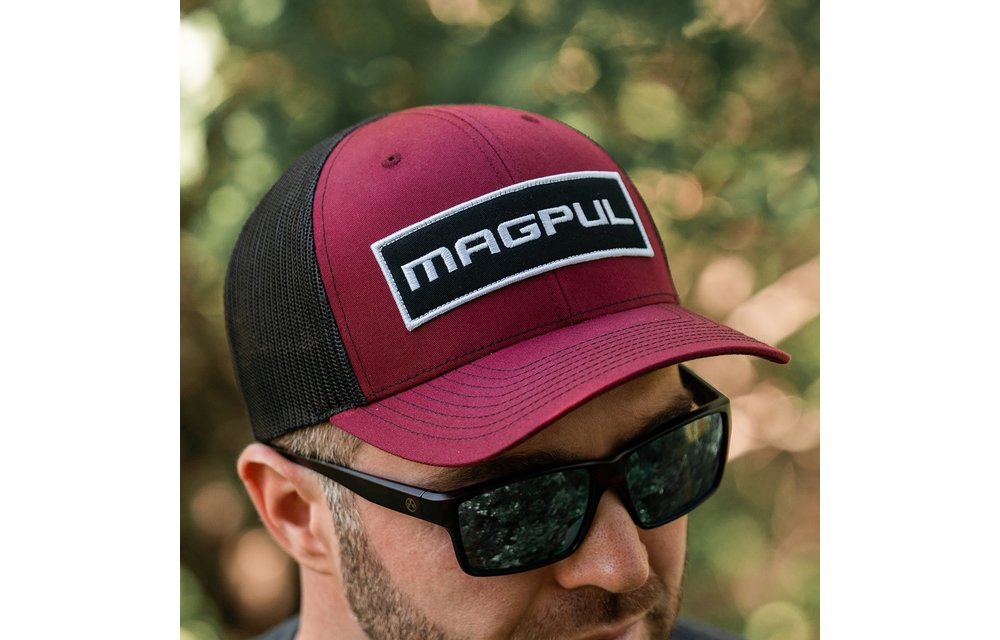 Wordmark Patch Trucker Cap (Red)