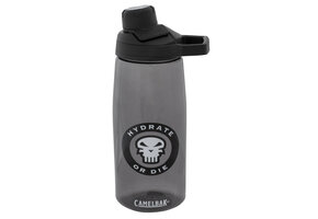 Drinking Bottle Chute 1L Hydrate Or Die (Charcoal)