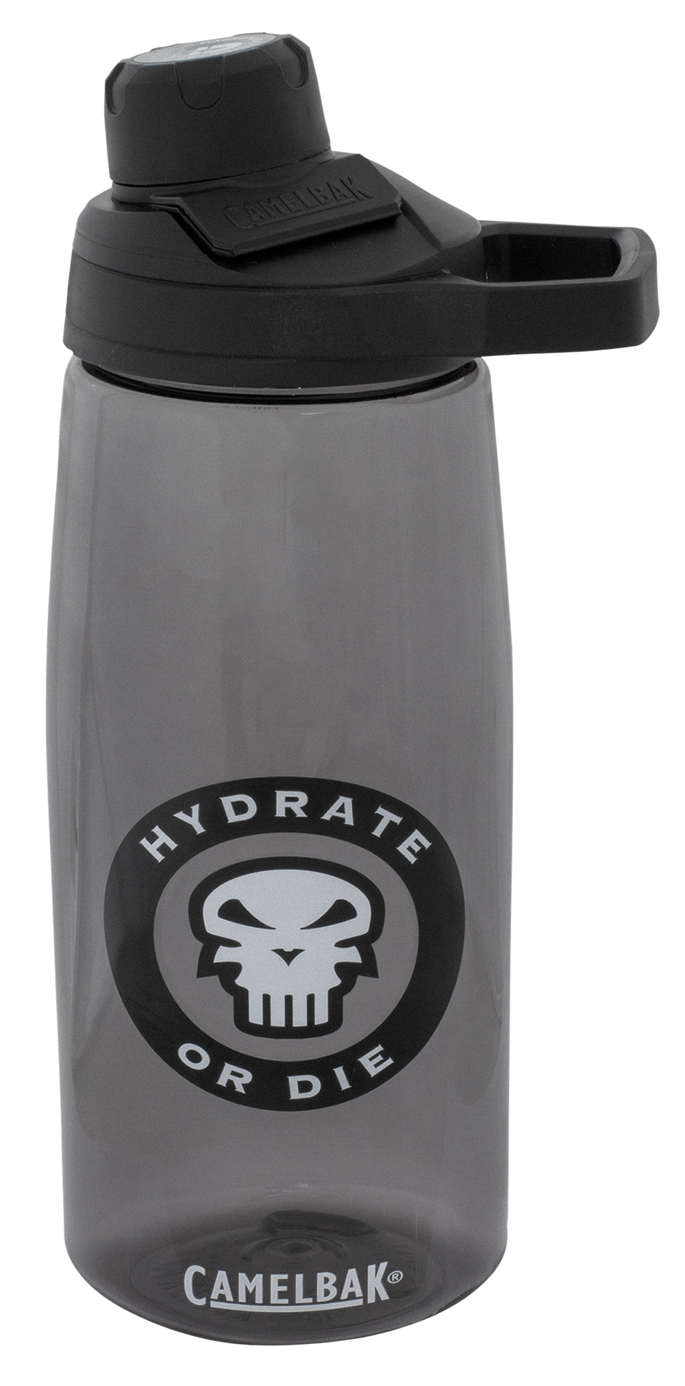 Drinking Bottle Chute 1L Hydrate Or Die (Charcoal)