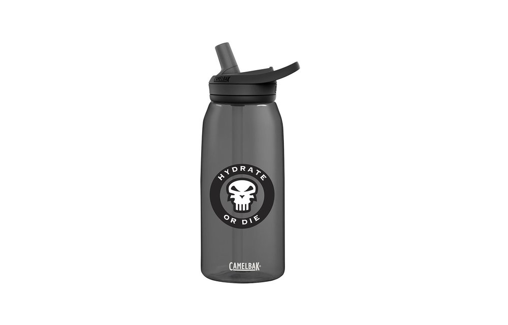 Drinking Bottle Eddy 1L Hydrate Or Die (Grey)
