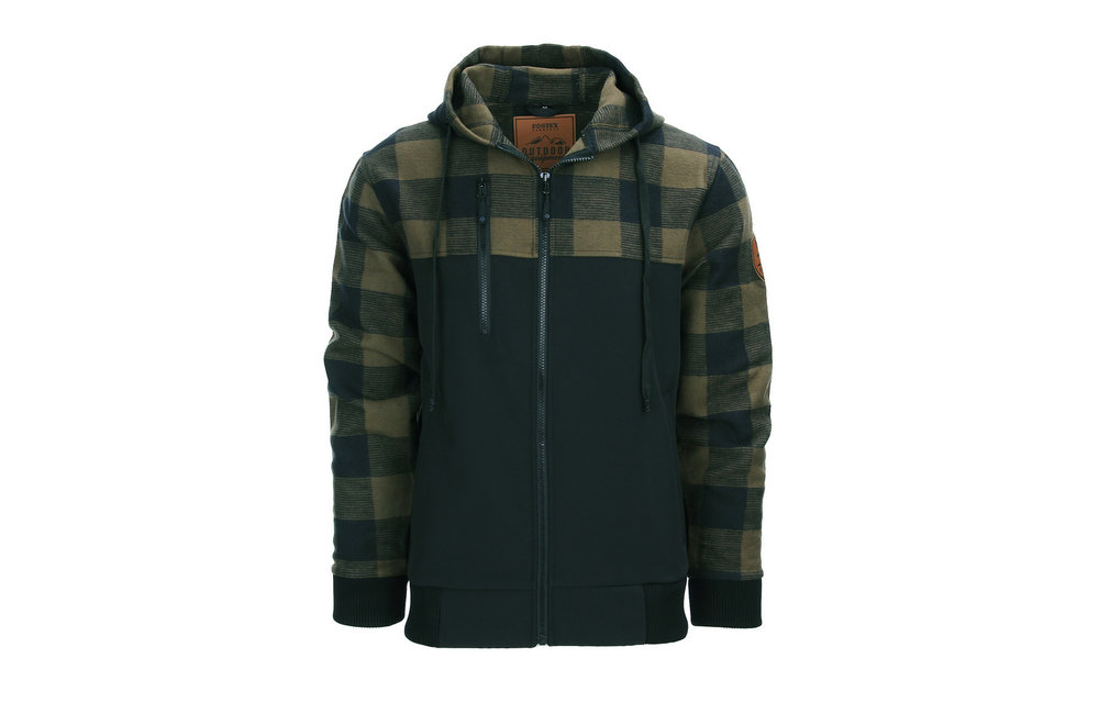 Lumbershell Jacket (Cotton + Softshell) (Olive/Black)
