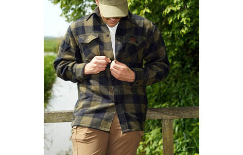 Lumberjack Flannel Shirt (Black/Olive)