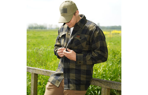 Lumberjack Flannel Shirt (Black/Olive)