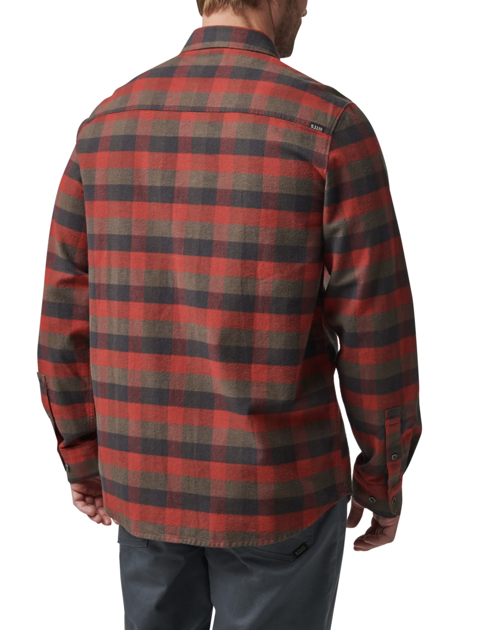 Lester Long Sleeve Shirt (Red Bourbon Plaid)