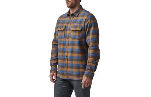 Lester Long Sleeve Shirt (Cobalt Blue Plaid)