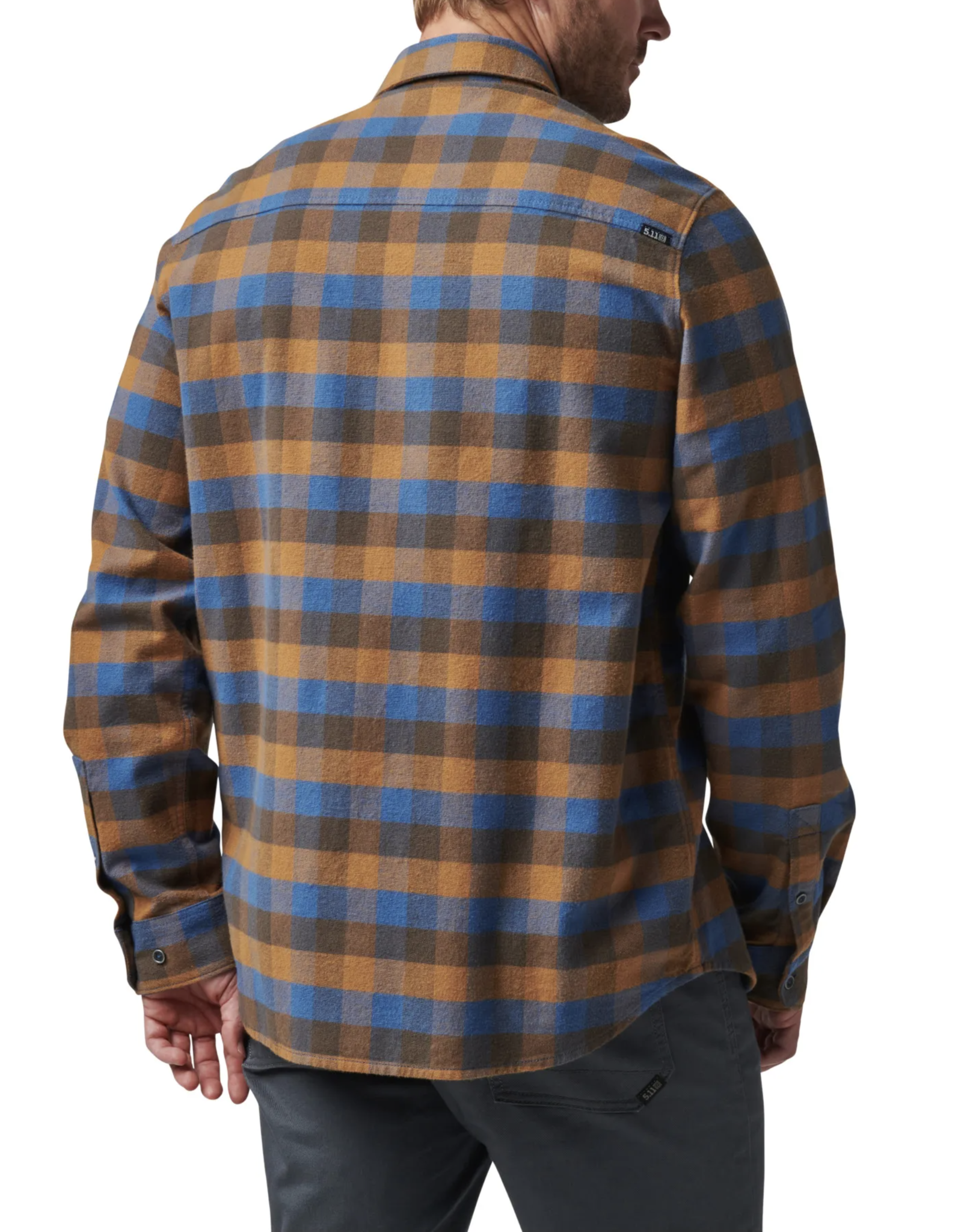 Lester Long Sleeve Shirt (Cobalt Blue Plaid)