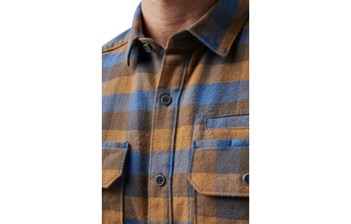Lester Long Sleeve Shirt (Cobalt Blue Plaid)