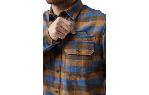 Lester Long Sleeve Shirt (Cobalt Blue Plaid)
