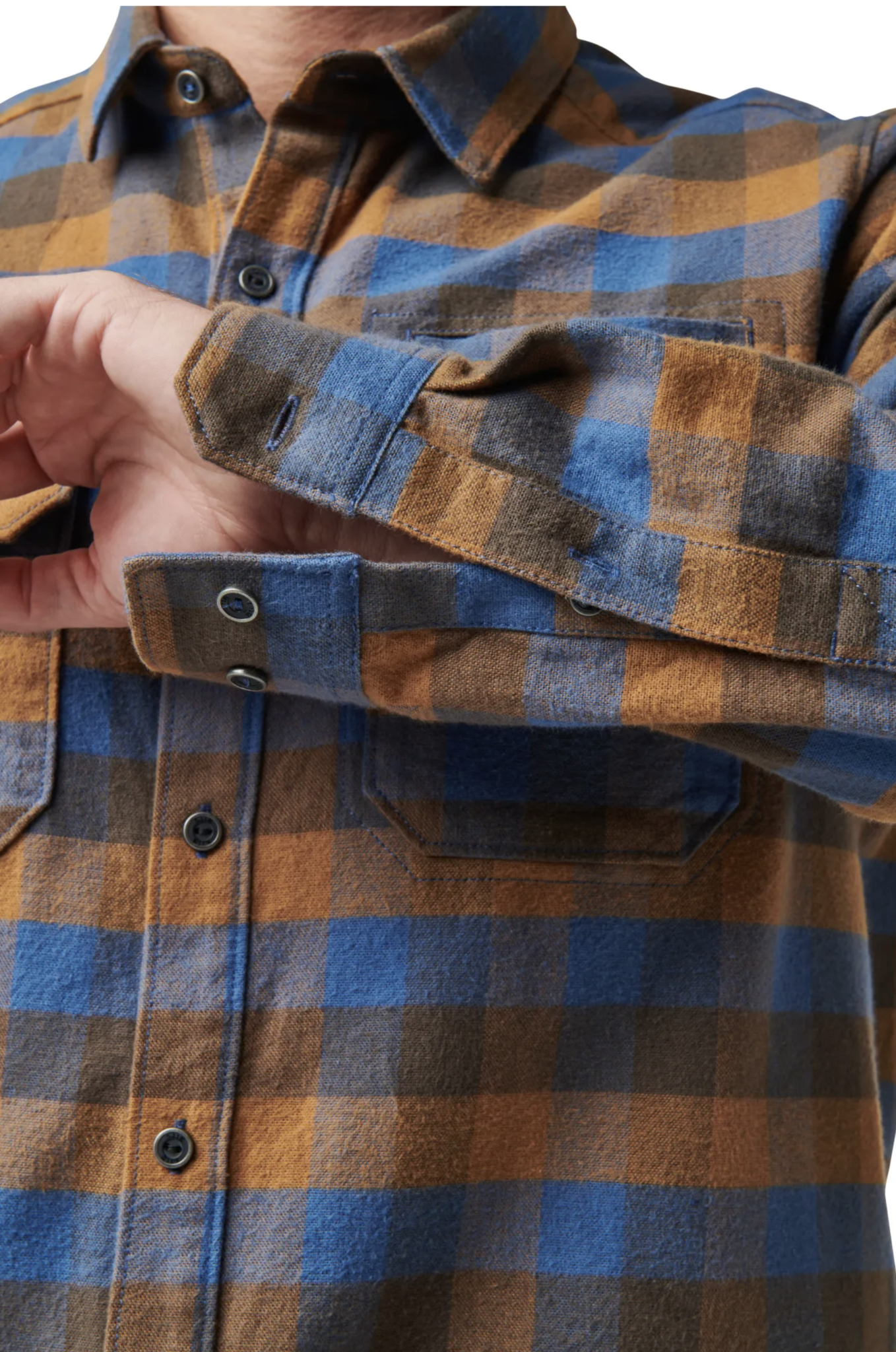 Lester Long Sleeve Shirt (Cobalt Blue Plaid)