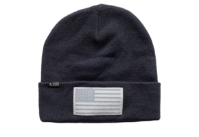 Cuffed Flag Bearer Beanie (Dark Navy)