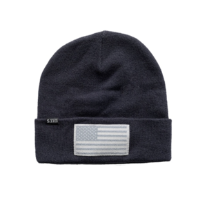 Cuffed Flag Bearer Beanie (Dark Navy)