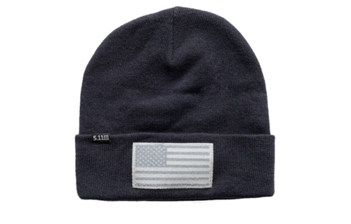 Cuffed Flag Bearer Beanie (Dark Navy)