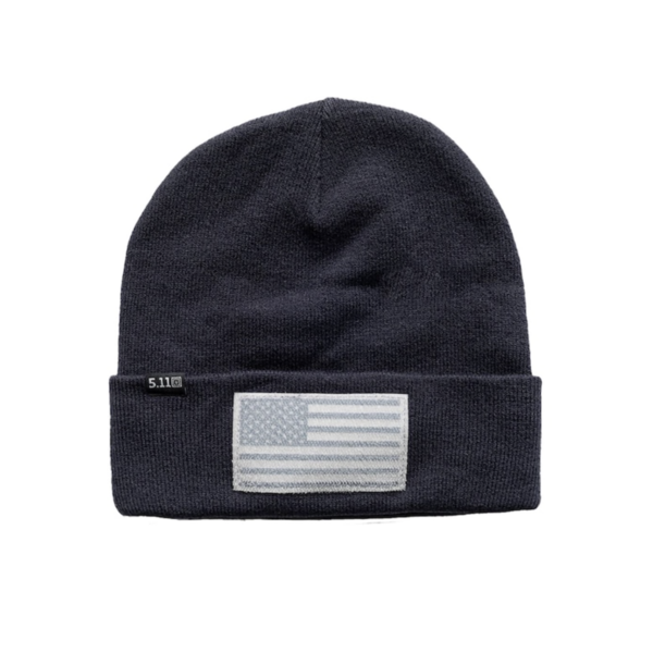 Cuffed Flag Bearer Beanie (Dark Navy)