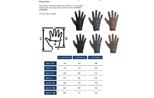 Target 8110 High Abrasion ErgoShield Gloves  (Black)