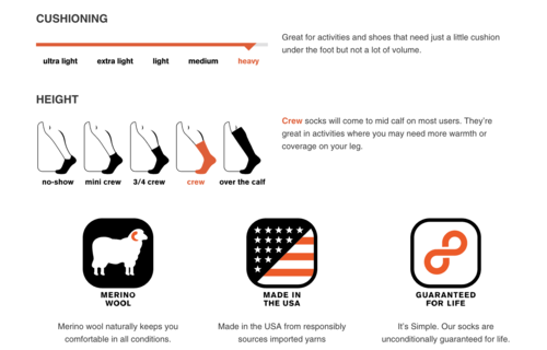 Trekking Heavy Cushion Crew (Grey)