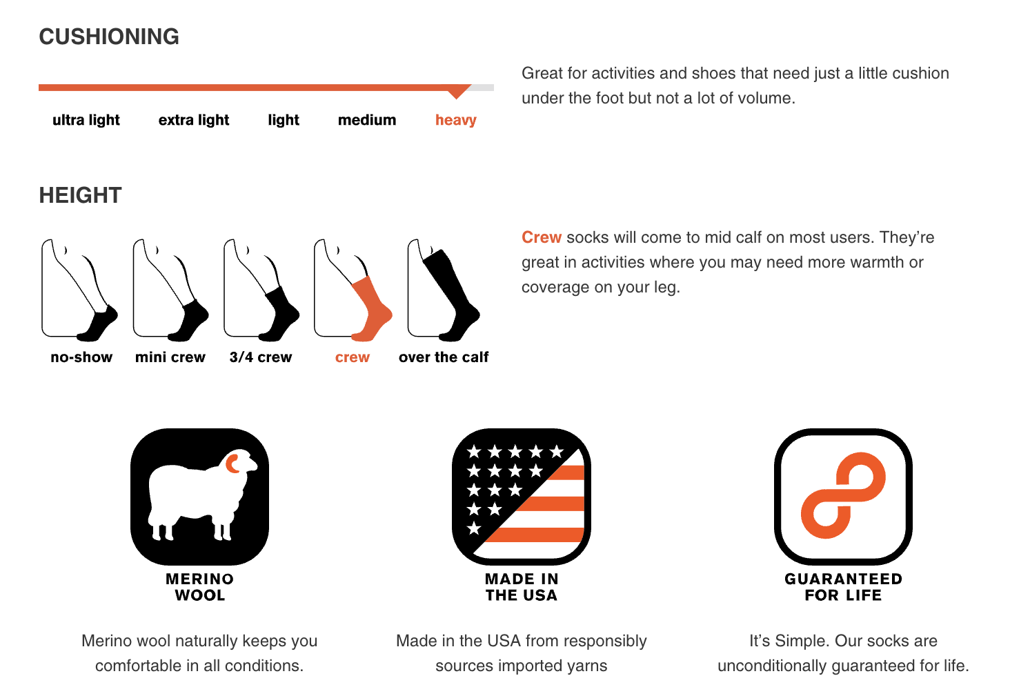 Trekking Heavy Cushion Crew (Grey)