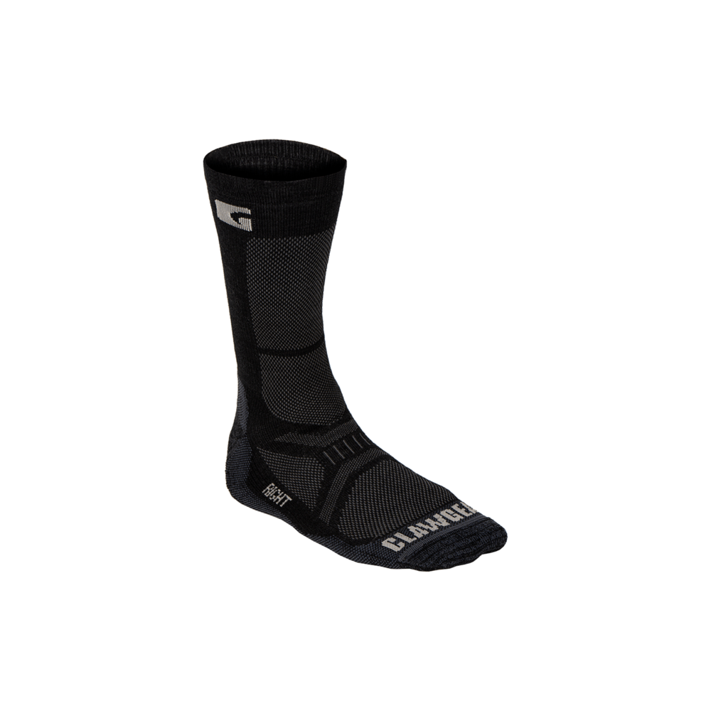 Merino Crew Socks (Black)
