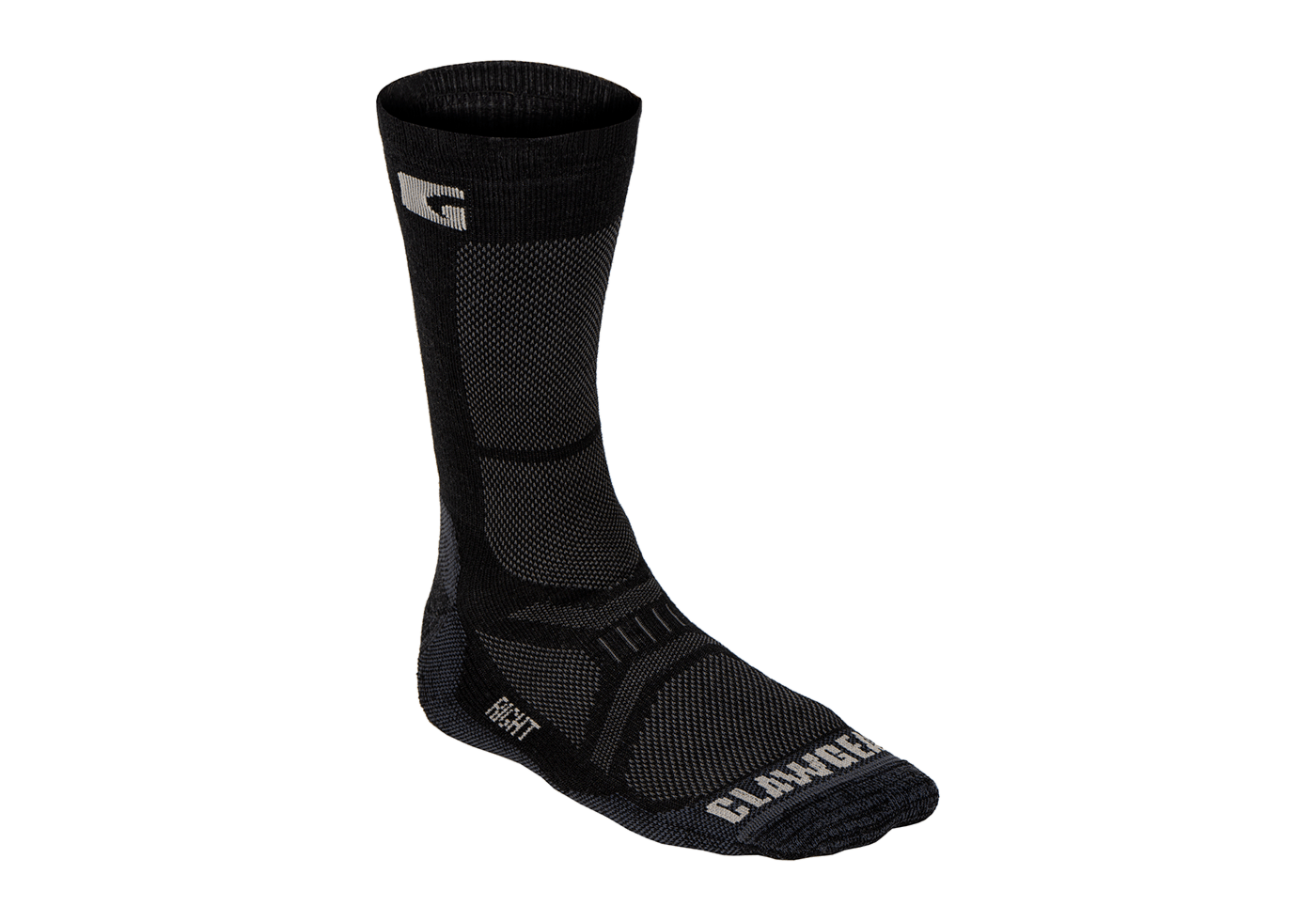 Merino Crew Socks (Black)