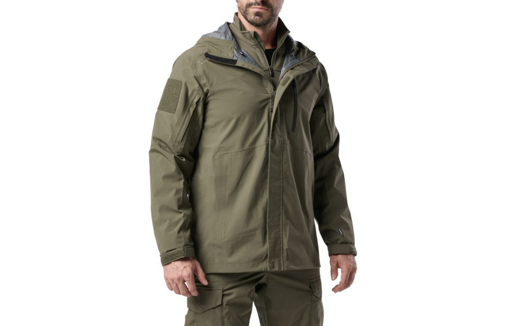 5.11 Tactical Force Rainshell Jacket (Ranger Green). - BELGEAR