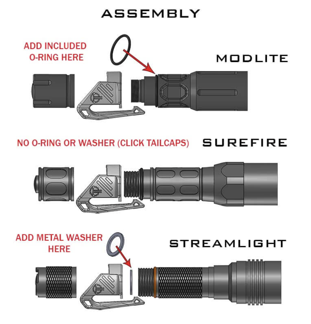 Low Profile Carry Clip (Black)