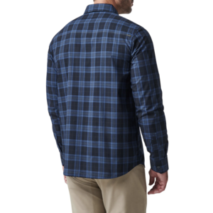 Igor Plaid Long Sleeve Shirt (Cobalt Blue Plaid)