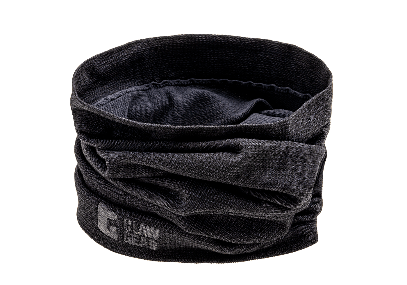 Merino Seamless Neck Gaiter Long (Black)