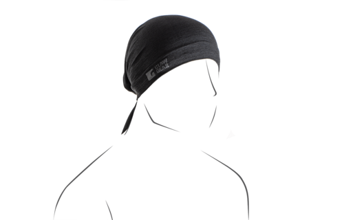 Merino Seamless Neck Gaiter Long (Black)