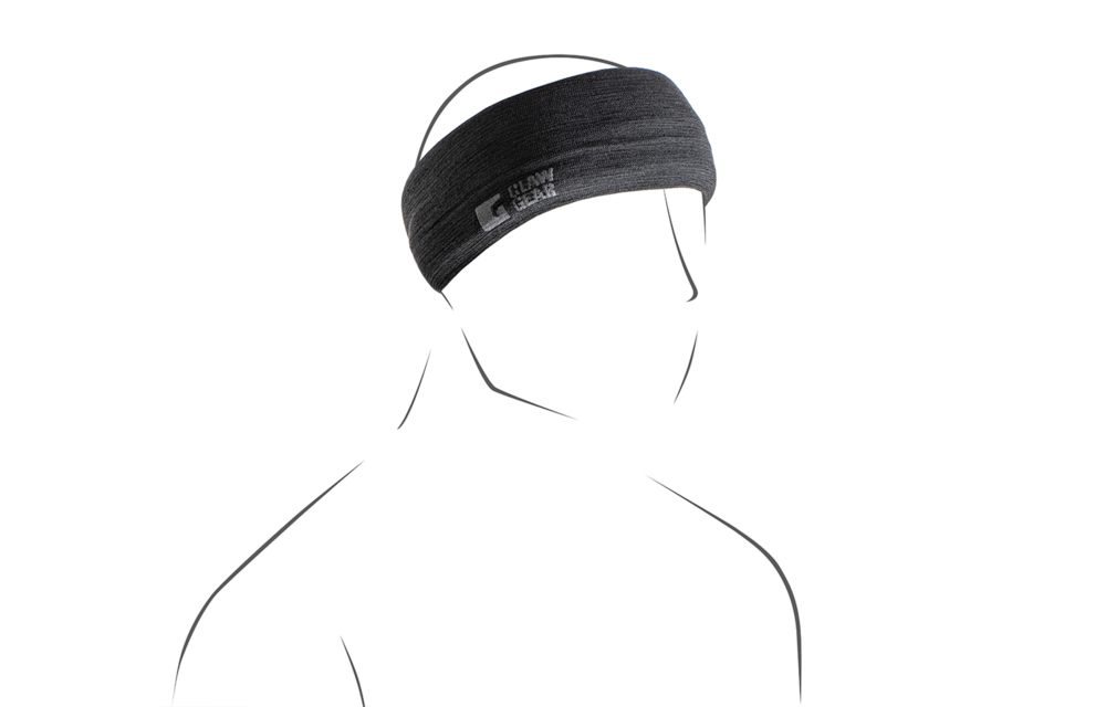 Merino Seamless Neck Gaiter Long (Black)