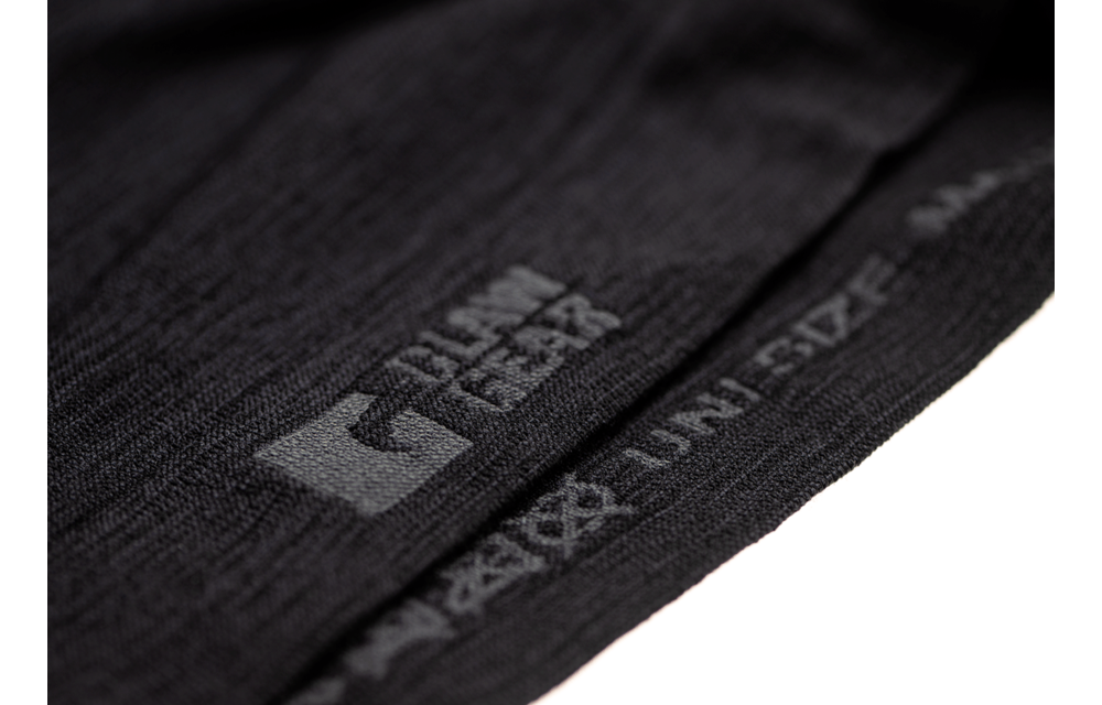 Merino Seamless Neck Gaiter Long (Black)