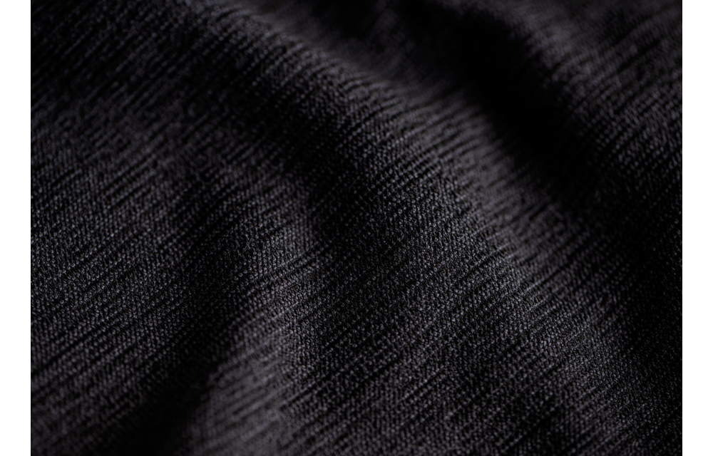Merino Seamless Neck Gaiter Long (Black)