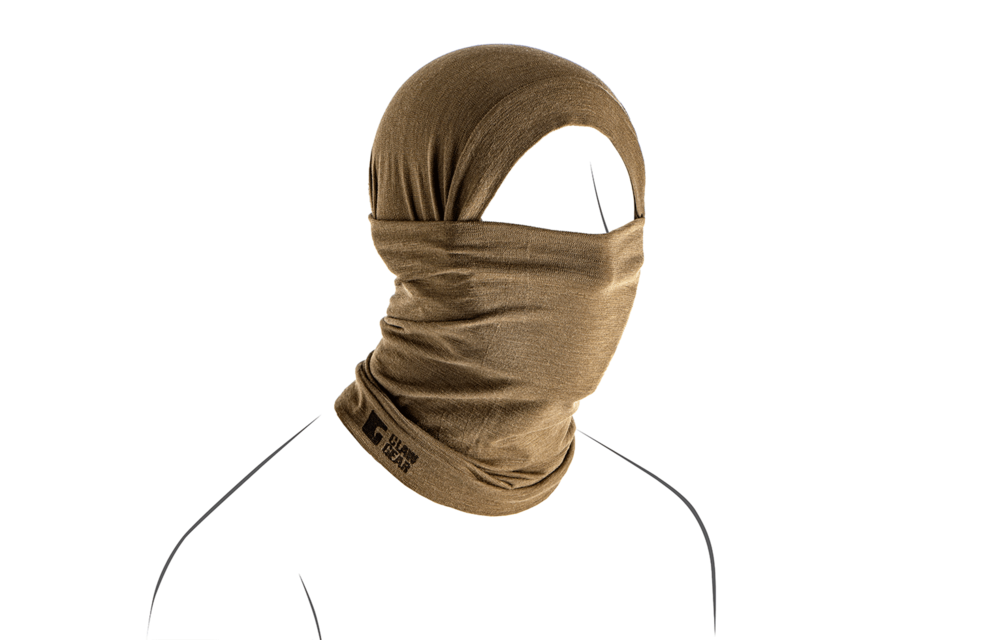 Merino Seamless Neck Gaiter Long (Stonegrey Olive)