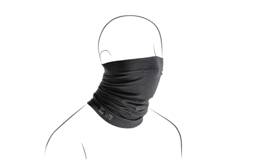 Merino Seamless Neck Gaiter (Black)