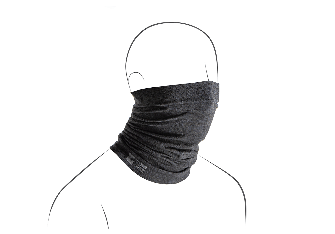 Merino Seamless Neck Gaiter (Black)