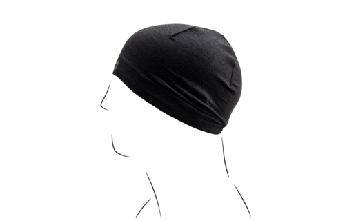 Merino Seamless Beanie (Black)