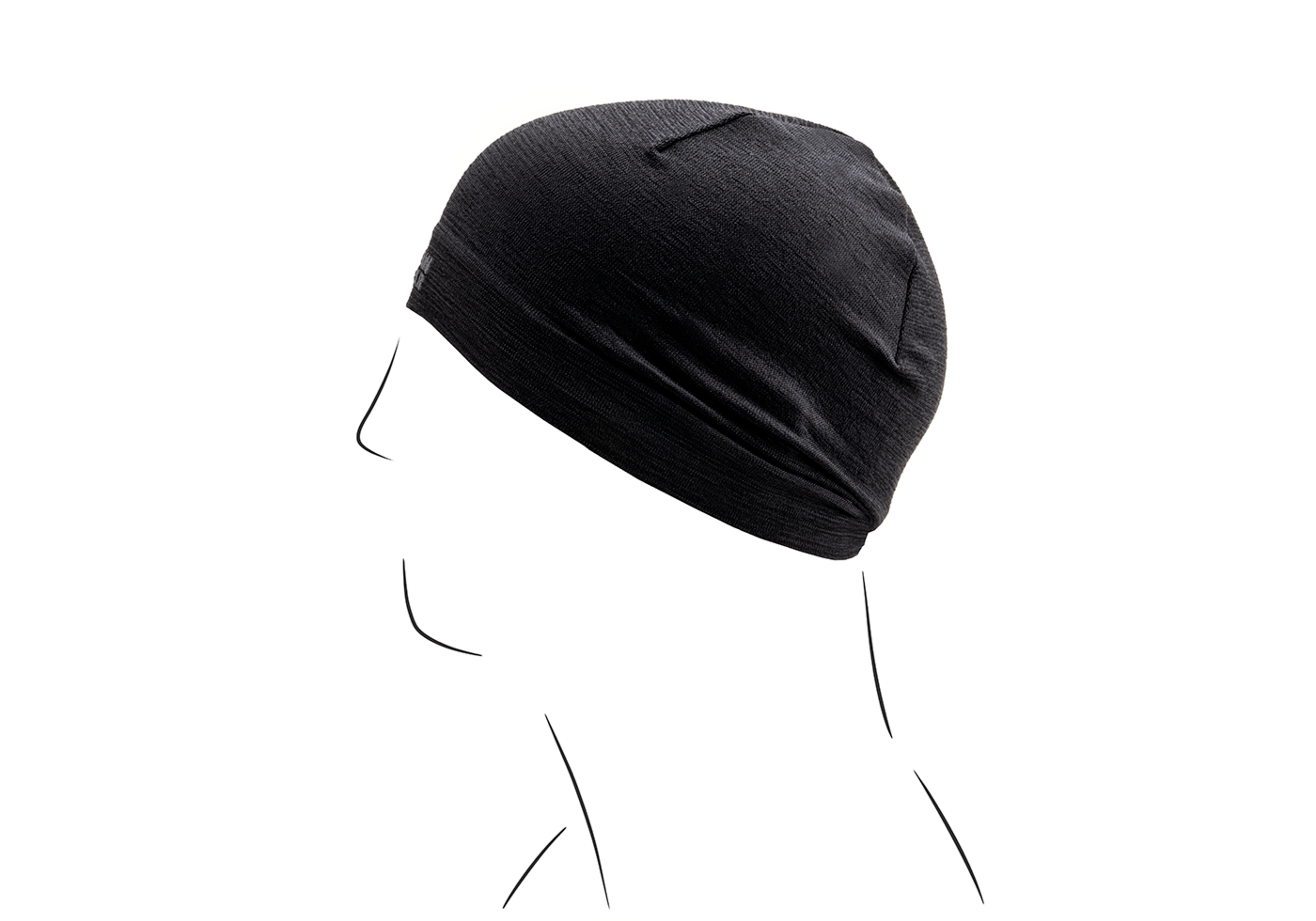 Merino Seamless Beanie (Black)