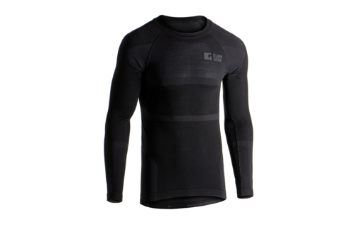 Merino Seamless Shirt LS (Black)