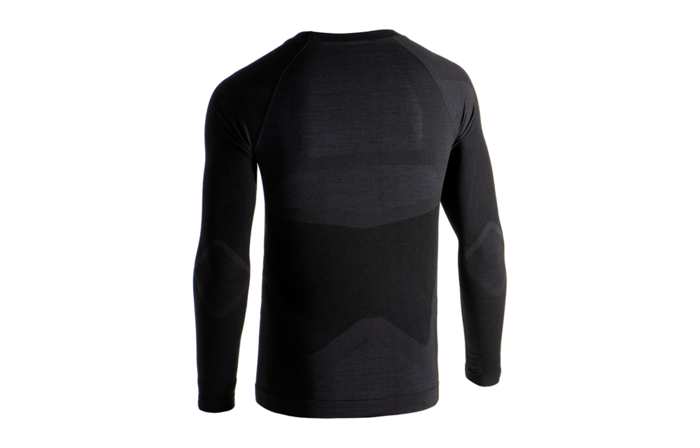 Merino Seamless Shirt LS (Black)