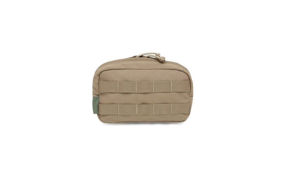 Medium Horizontal MOLLE Pouch Zipped (Coyote Tan)