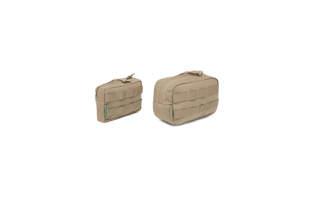 Medium Horizontal MOLLE Pouch Zipped (Coyote Tan)