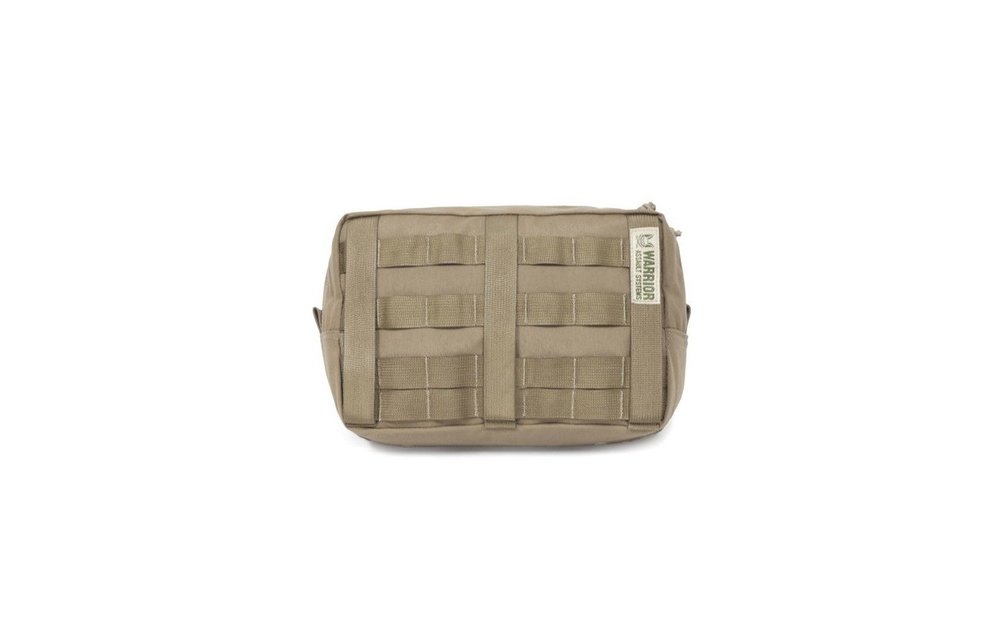Large Horizontal MOLLE Pouch Zipped (Coyote Tan)