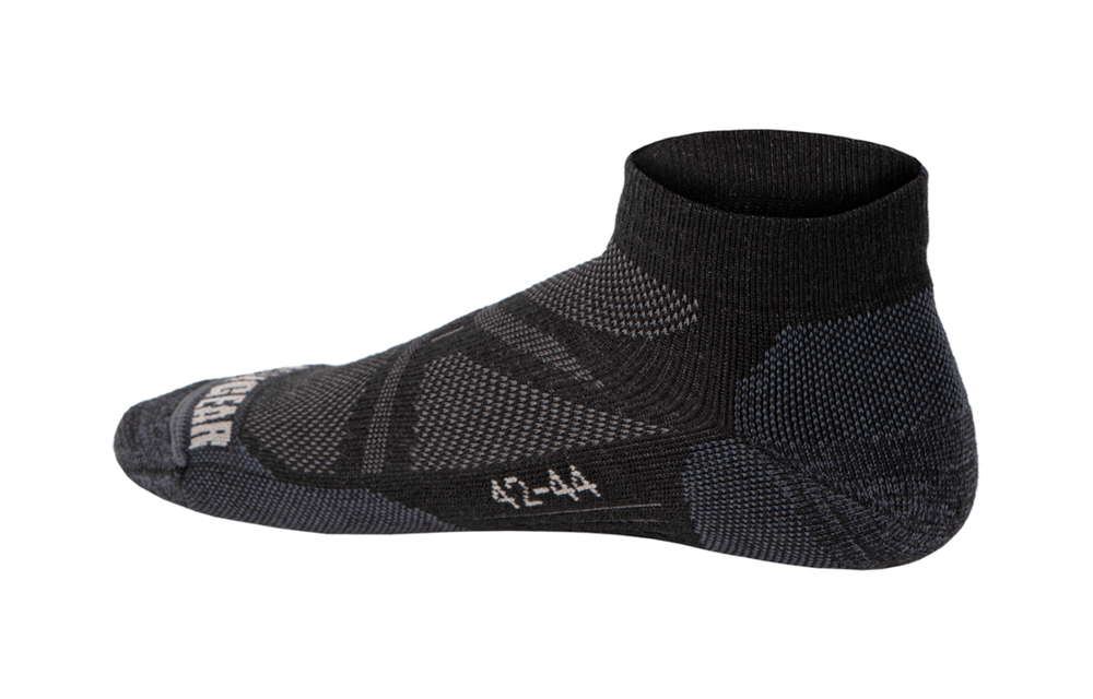 Merino Low Cut Ankle Socks (Black)