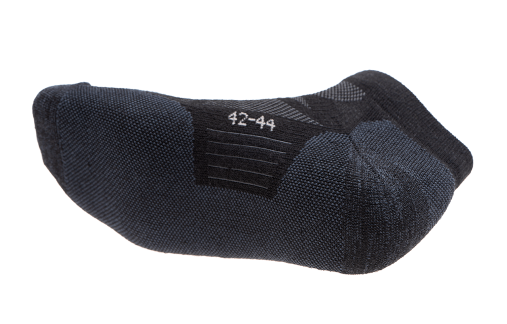 Merino Low Cut Ankle Socks (Black)
