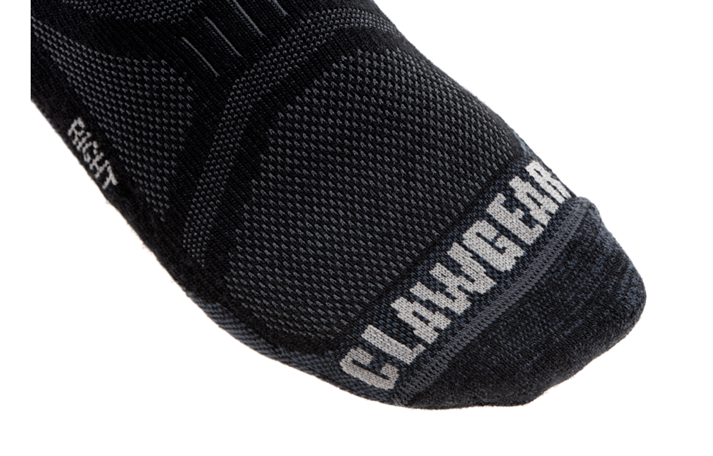 Merino Low Cut Ankle Socks (Black)