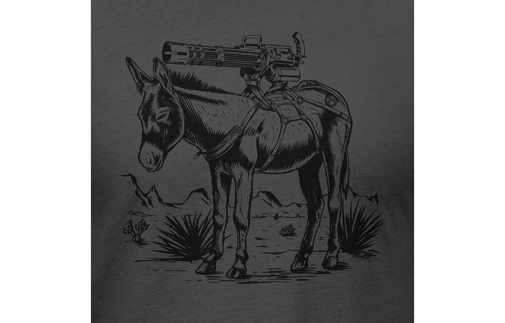Burro Cotton T-Shirt (Grey)