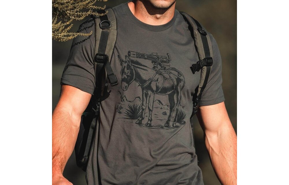 Burro Cotton T-Shirt (Grey)